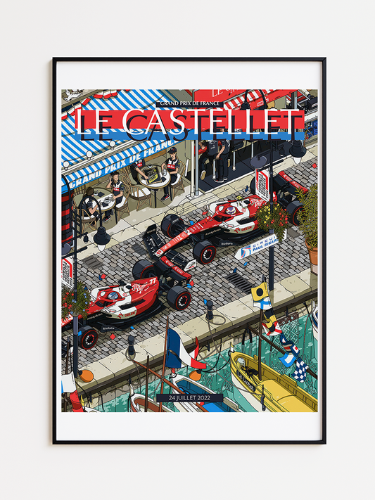 French Grand Prix Le Castellet 2022 Alfa Romeo Poster