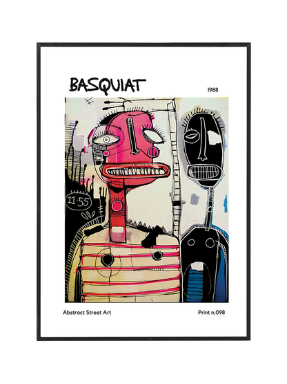 Jean Michel Basquiat Abstract Street Art Poster