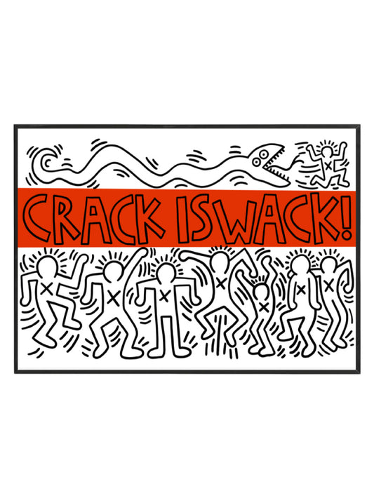 Keith Haring  Crack is Wack White Version