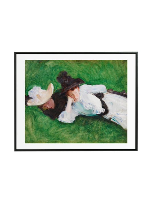 Two Girls on a Lawn | John Singer Sargent