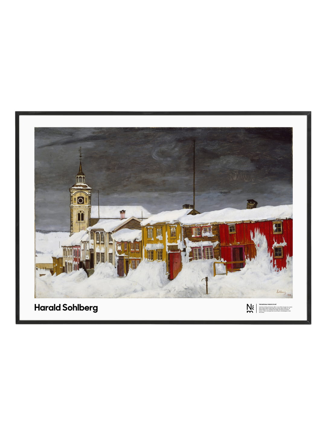 Street in Røros in Winter | Harald Sohlberg