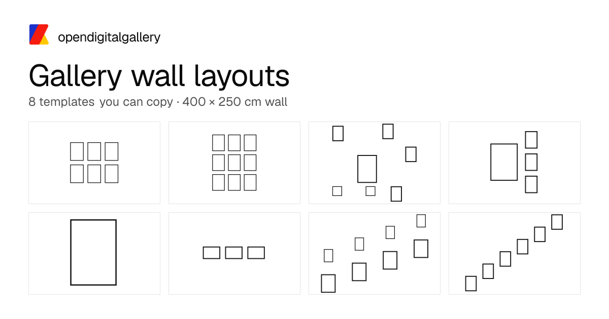 Gallery wall layouts — 8 templates you can copy